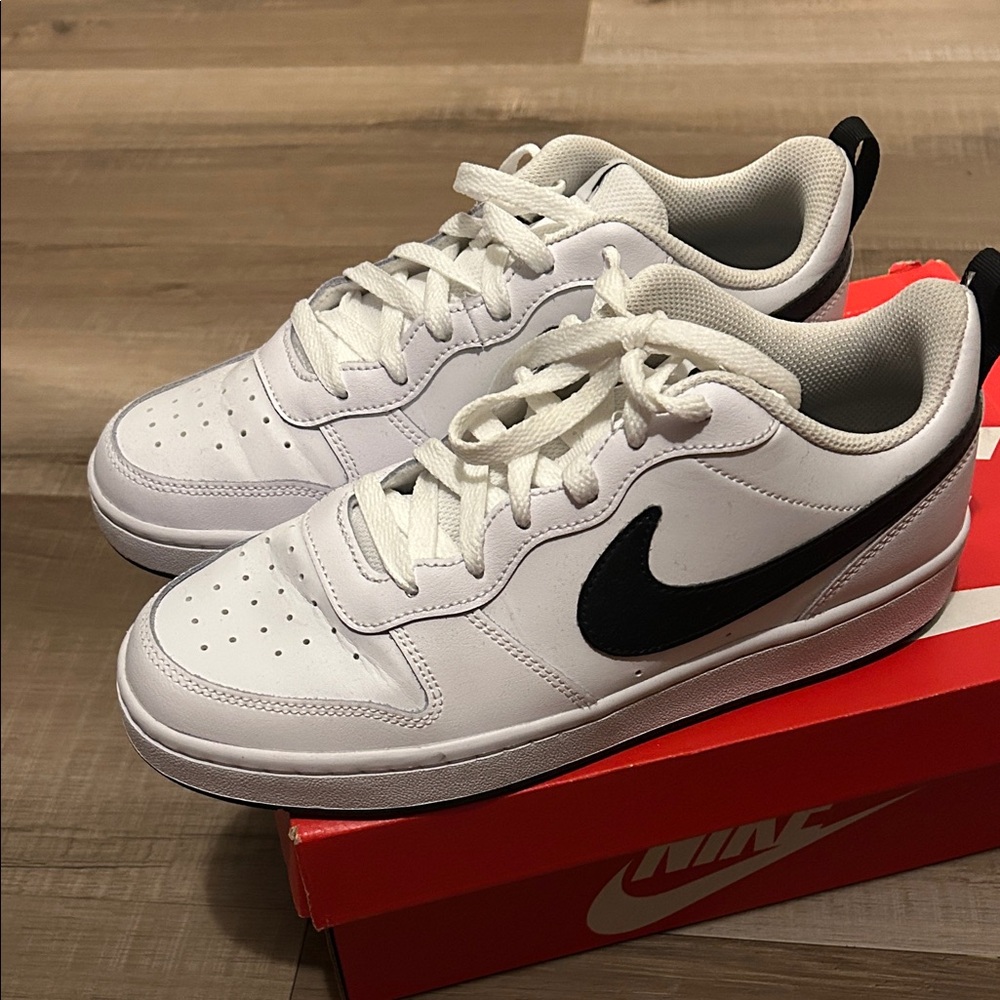 Nike White and Black Athletic Shoes